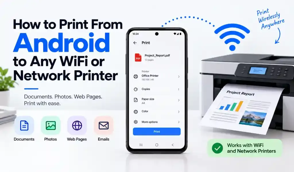 connect android to wifi printer